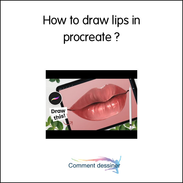 How to draw lips in procreate